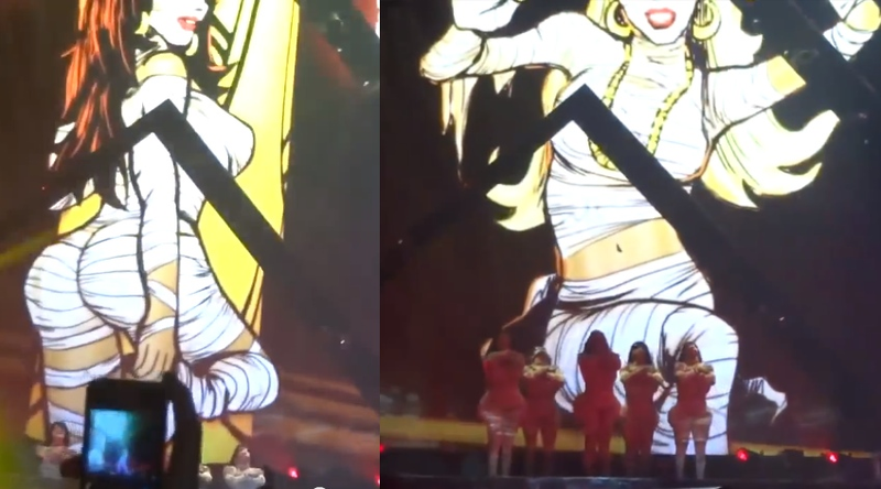 Illustration for article titled Why Do Katy Perry's Dancers Have Giant Fake Butts and Big Earrings?